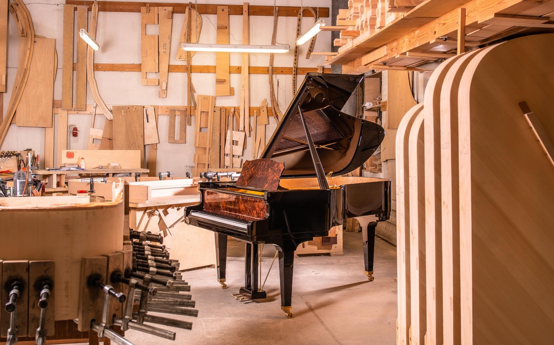 Craftsmen building Steingraeber pianos in Bayreuth