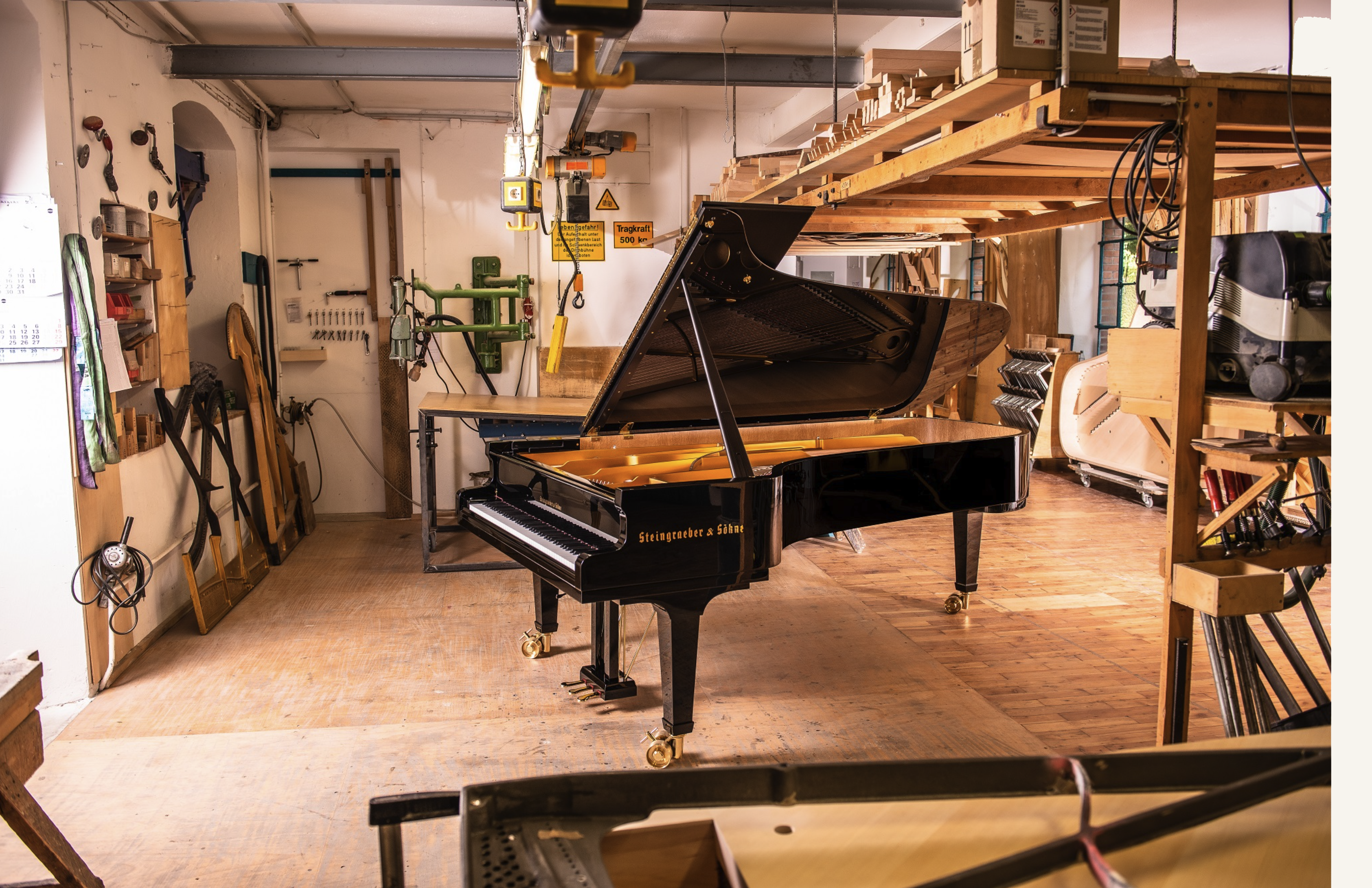 In the Steingraeber factory, Bayreuth